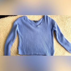blue and pretty new sweater